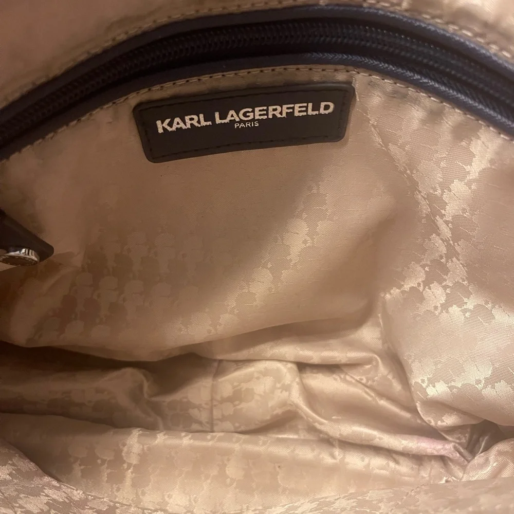 Karl Lagerfeld Cara Blue Messenger Bag